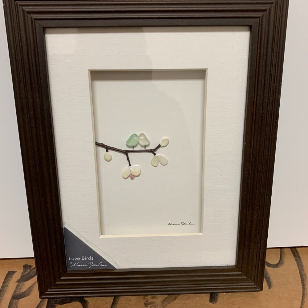 LOVE BIRDS BY SHARON NOWLAN 8" X 10" FRAME NWT
